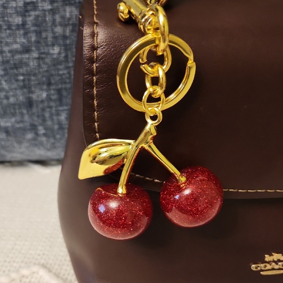 other Accessories - Glittery Red Cherry Charm